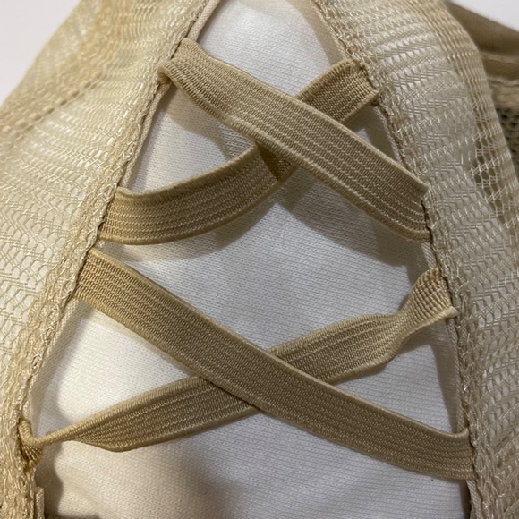 🆕 DDK Beige Ponytail and Messy Bun Baseball Cap - Picture 3 of 3